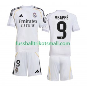 Fußballtrikots Real Madrid Kylian Mbappé 9 Kinder 2025-2026 Kurzarm Heimtrikotsatz kaufen